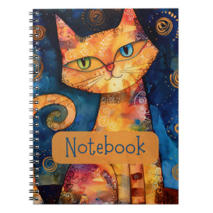 Carnet de chat orange