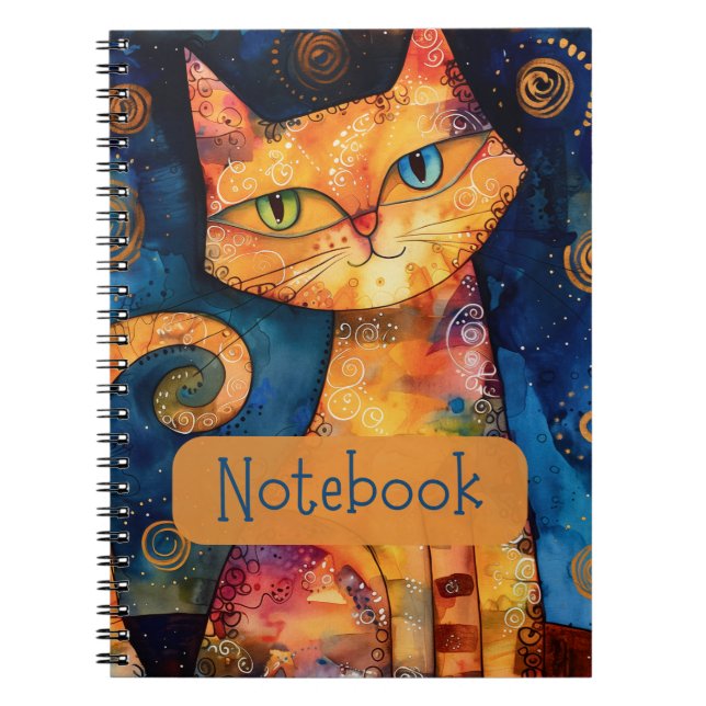 Carnet de chat orange (Devant)