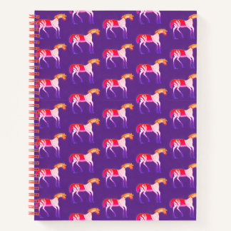 Carnet de chevaux colorés inspirés de la Grèce myc