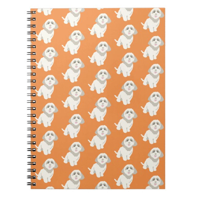 Carnet de chien orange (Devant)