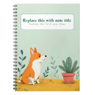 Carnet de chien personnalisé Cute Kawaii