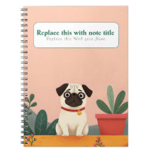 Carnet de chien personnalisé Cute Kawaii