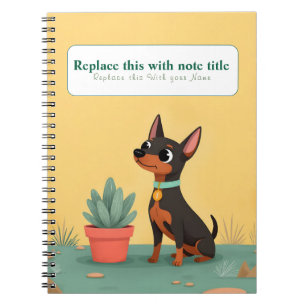 Carnet de chien personnalisé Cute Kawaii