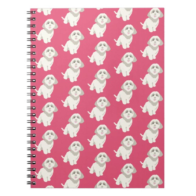 Carnet de chien rose (Devant)