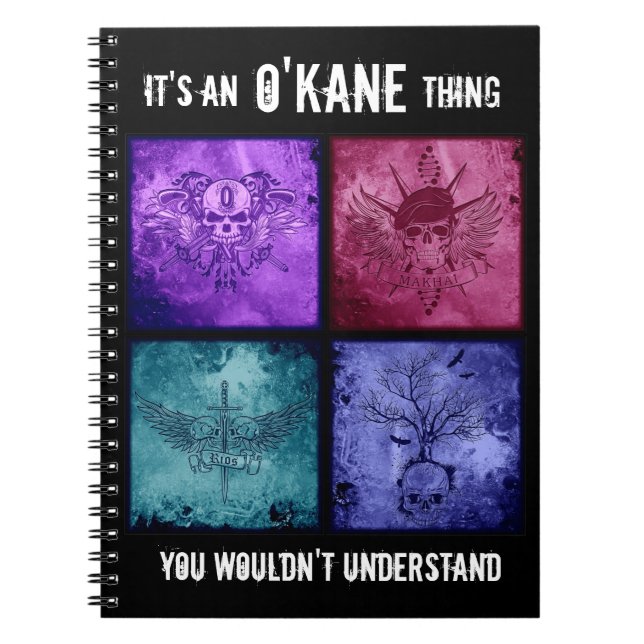 Carnet de chose d'O'Kane - tous les logos (Devant)