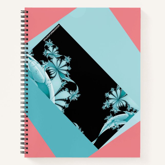 Carnet de ciel et de rose de jardin fractal (Devant)