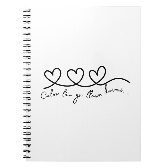 carnet de citation galloise "Calon lan" (Devant)