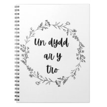 carnet de citation galloise 'Un dydd ar y tro'