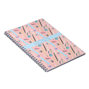 CARNET DE CLASSE DE MATH BLEU AQUA ROSE