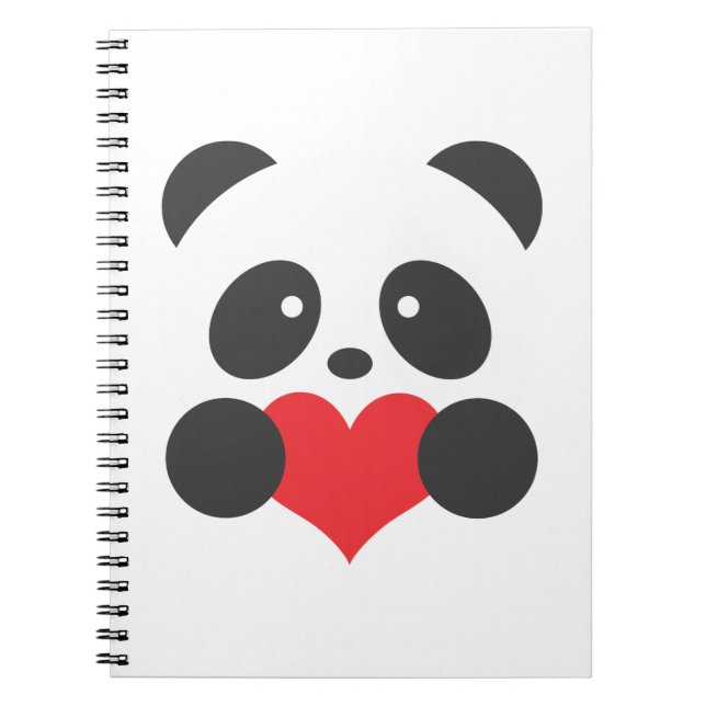 Carnet de coeur de panda (Devant)
