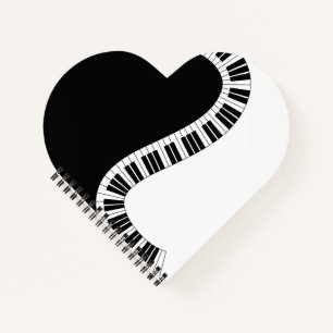 Carnet de coeur musical de piano