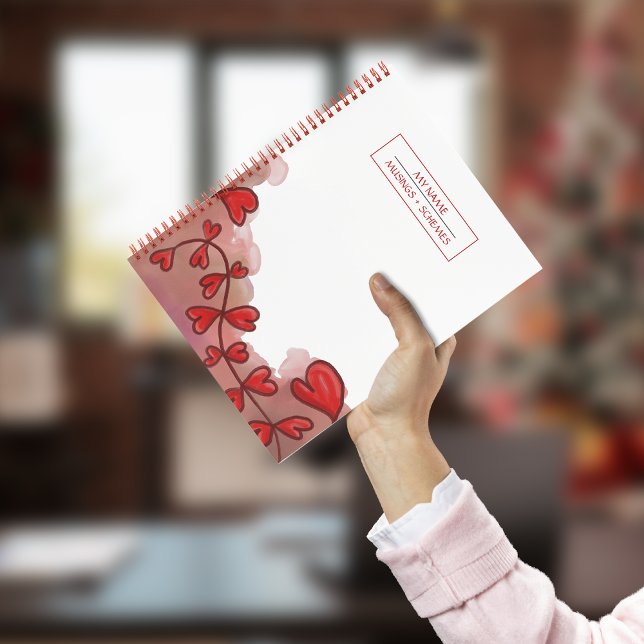 Carnet de coeur rouge aquarelle (Créateur téléchargé)