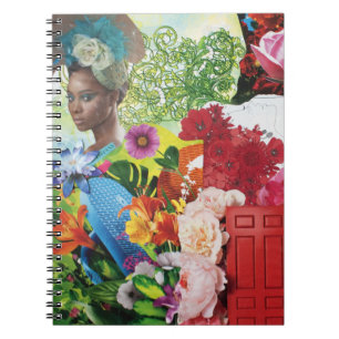 Carnet de collage de flower power