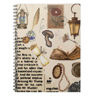 Carnet de collage esthétique vintage - Livre antiq