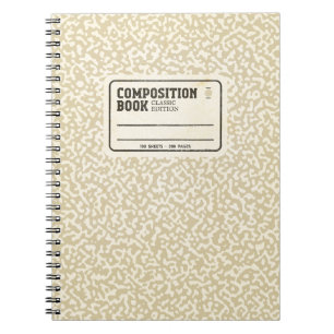 Carnet de composition beige