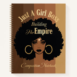 Carnet de composition de la fille noire