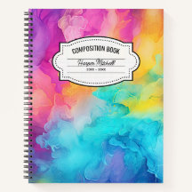 Carnet de composition de peinture arc-en-ciel dyna