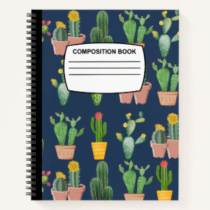 Carnet de composition spirale de Cactus