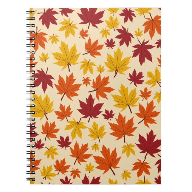 carnet de conception motif feuille d'érable (Devant)