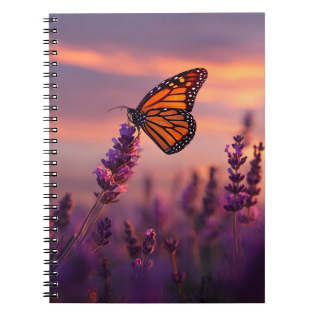 Carnet de coucher de soleil Monarch Butterfly (Devant)