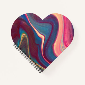 Carnet de couleurs ondulées