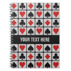 Carnet de coutume de joueur de carte