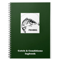 Carnet de crochet et d'états de pêche de carpe