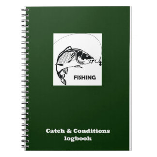 Carnet de crochet et d'états de pêche de carpe