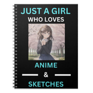 carnet de croquis "Amour pour l'Anime"