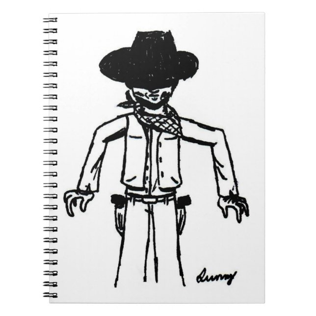 Carnet de croquis Cowboy (Devant)