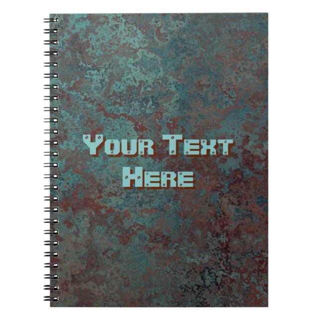 Carnet "de cuivre" d'impression des textes de (Devant)