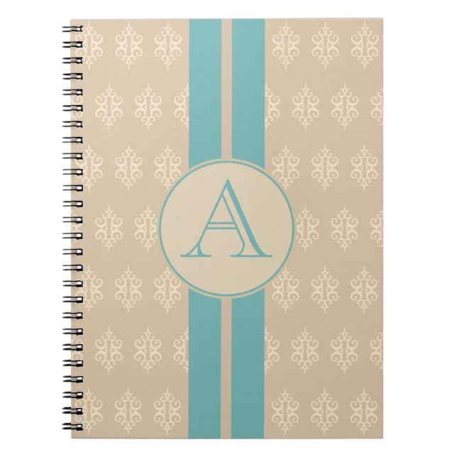 Carnet de dentelle monogramme antique (Devant)
