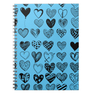 Carnet de dessin adorable de Black Heart