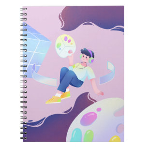 Carnet de dessin créatif - Couleurs pastel