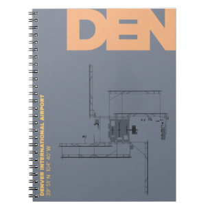 Carnet de diagramme d'aéroport de Denver (REPAIRE