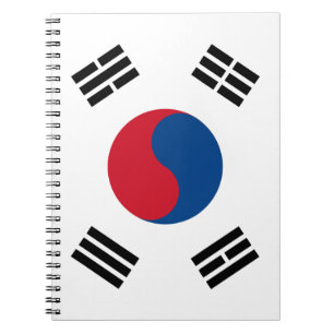 Carnet de drapeau de la Corée du Sud