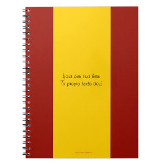Carnet de drapeau de l'Espagne