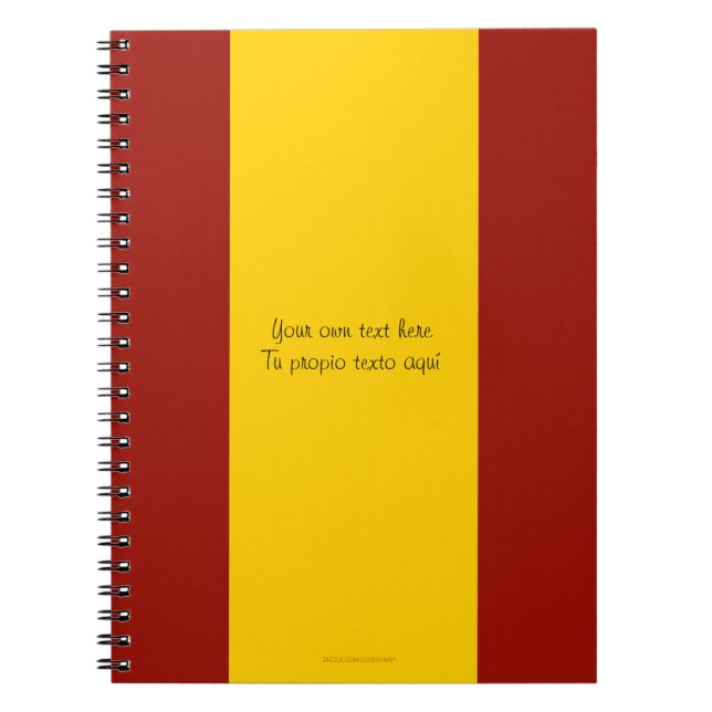 Carnet de drapeau de l'Espagne (Devant)