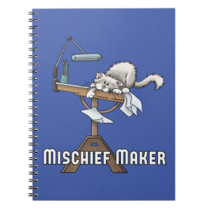 Carnet de fabricant de désavantage de chat blanc