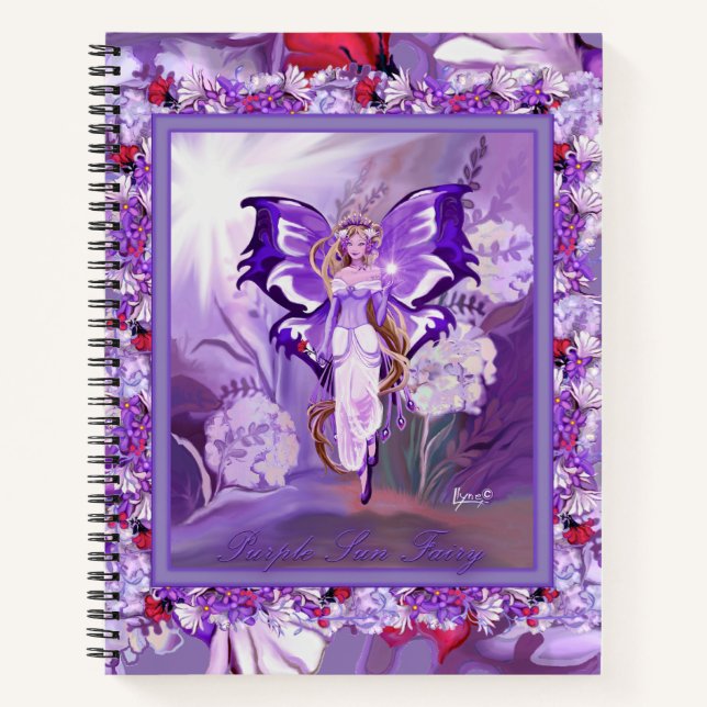 Carnet de fées violet (Devant)