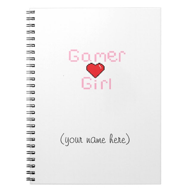 Carnet de fille de Gamer (Devant)