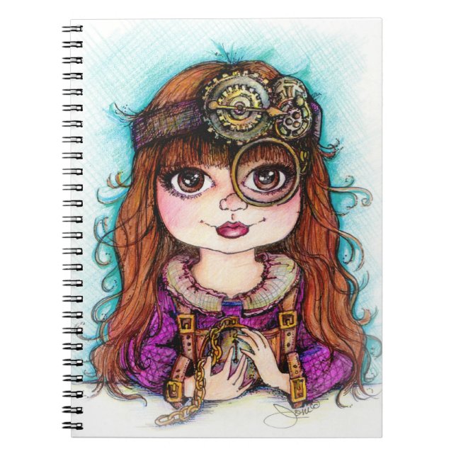 Carnet de fille de Steampunk (Devant)