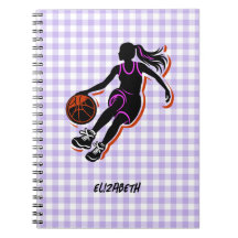 Carnet de filles de basket-ball personnalisé