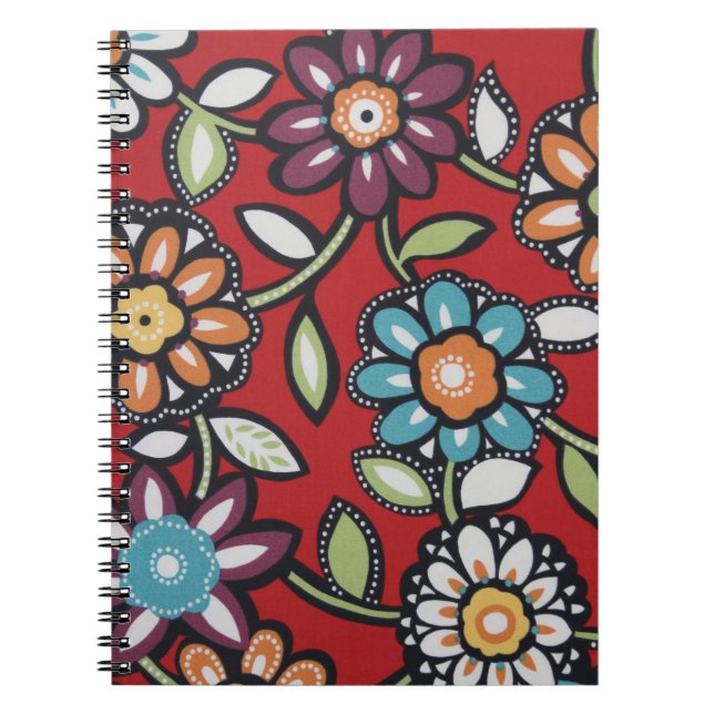 carnet de fleurs peintes à la main (Devant)