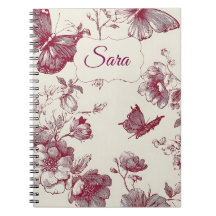Carnet de fleurs personnalisé – Nom personnalisé