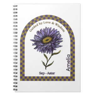 Carnet de fleurs personnalisé pour le mois de nais