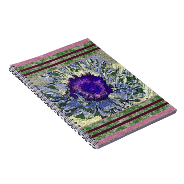 Carnet de fleurs violettes (Côté Droit)