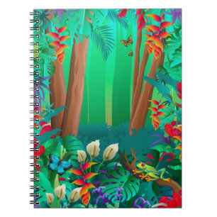 carnet de forêt tropicale