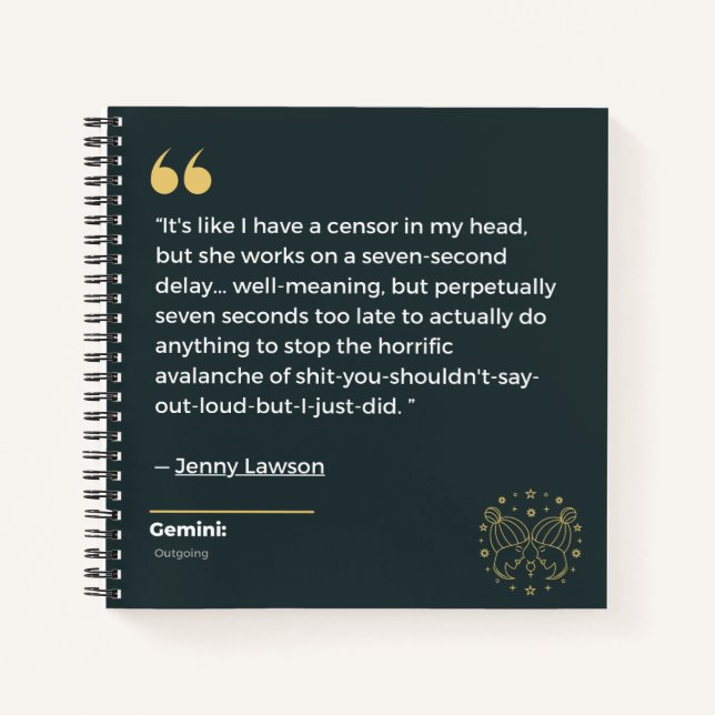 Carnet de Gemini (Devant)