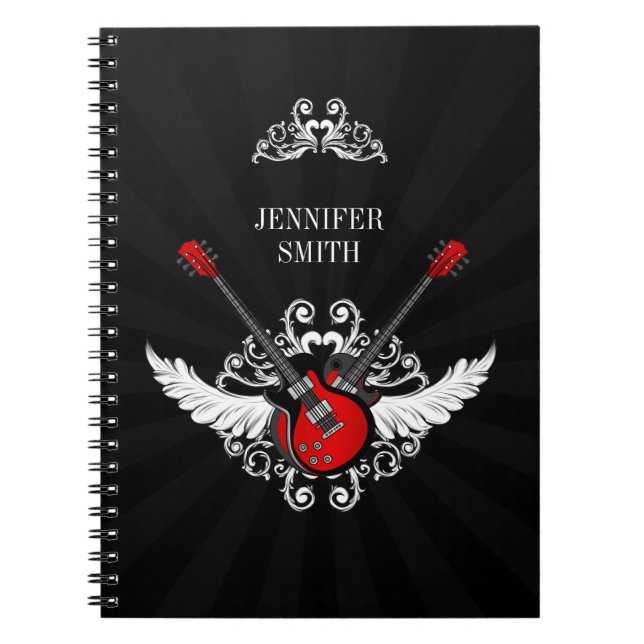 Carnet de guitares de rock (Devant)